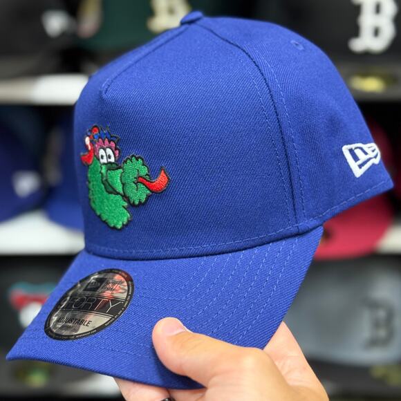 New Era Philadelphia Phillies 'Mascot' A-Frame 9FORTY Snapback Blue - Picture 3 of 4